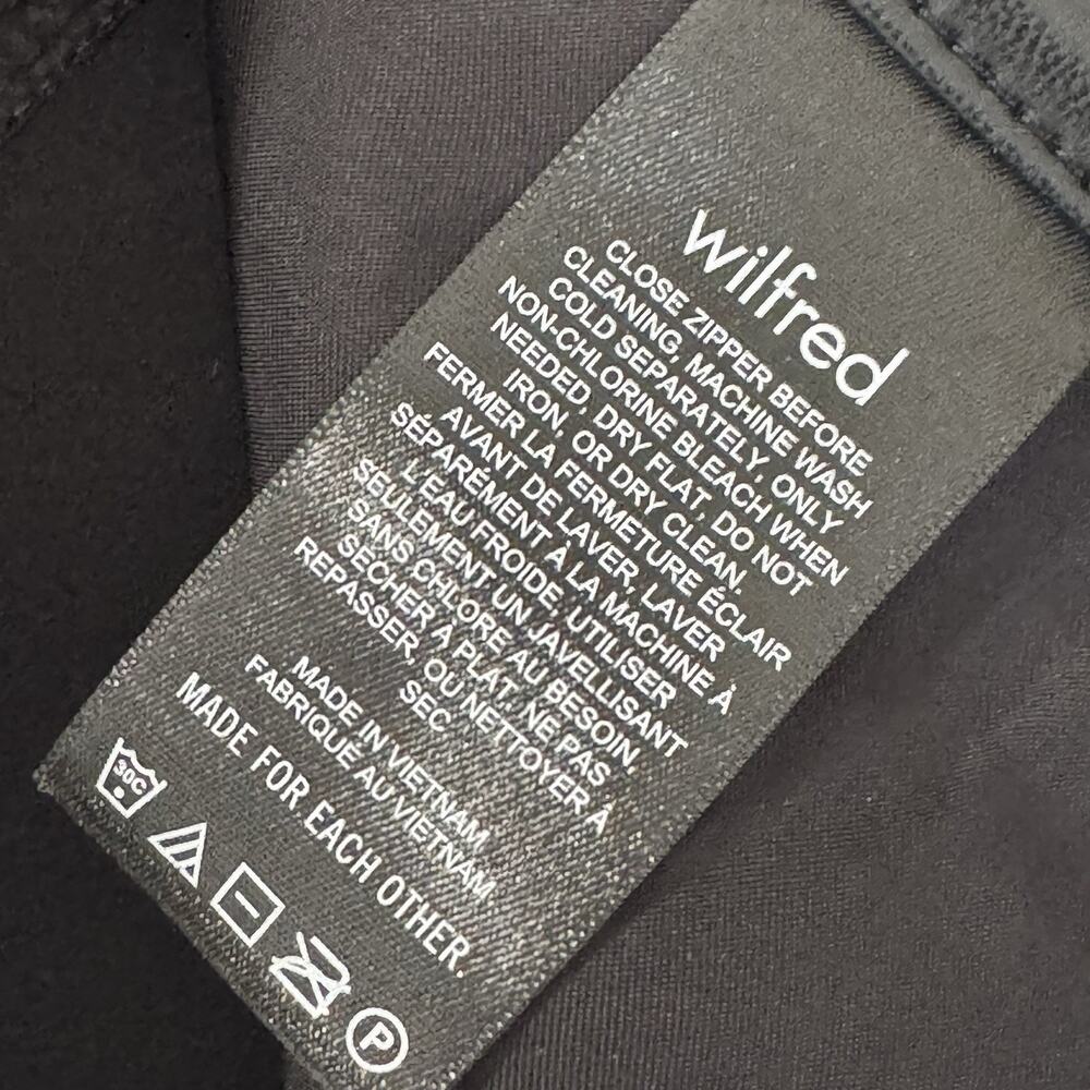 NWT Aritizia Wilfred The Melina Faux Leather Straight Pants Size 4 Black - Picture 14 of 14